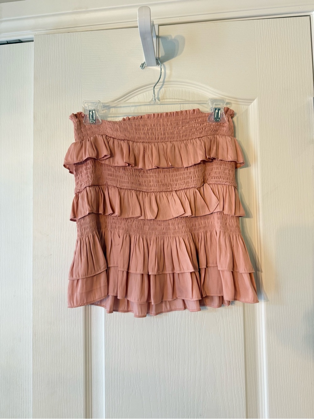 DO+BE Pink Tiered Ruffle Skirt